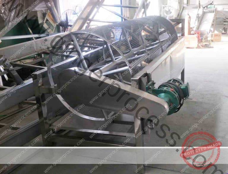 Rotary Type Ginger Earth Removing Machine | Ginger Processing Machine ...