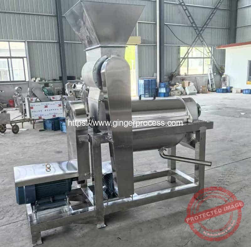 1500kgh-Ginger-Screw-Juicer-Machine-for-Ghana-Africa-Customer