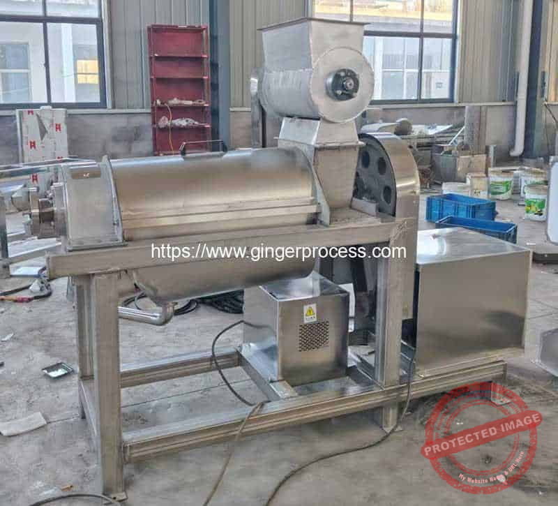 2500KGH-Ginger-Juice-Screw-Juice-Extracting-Making-Machine-for-Nigeria-Customer