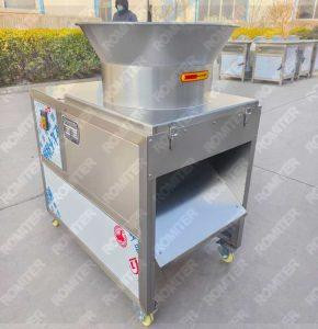 Rotary Drum Ginger Slicing Machine for India Customer