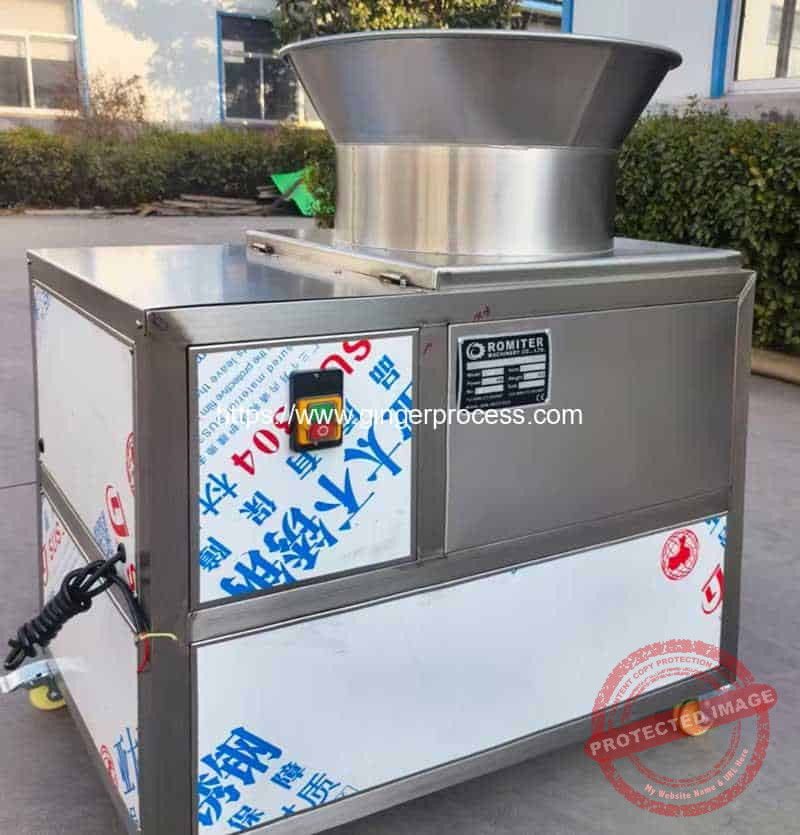 Rotary-Tornado-Ginger-Slicing-Cutting-Machine-for-India-Customer